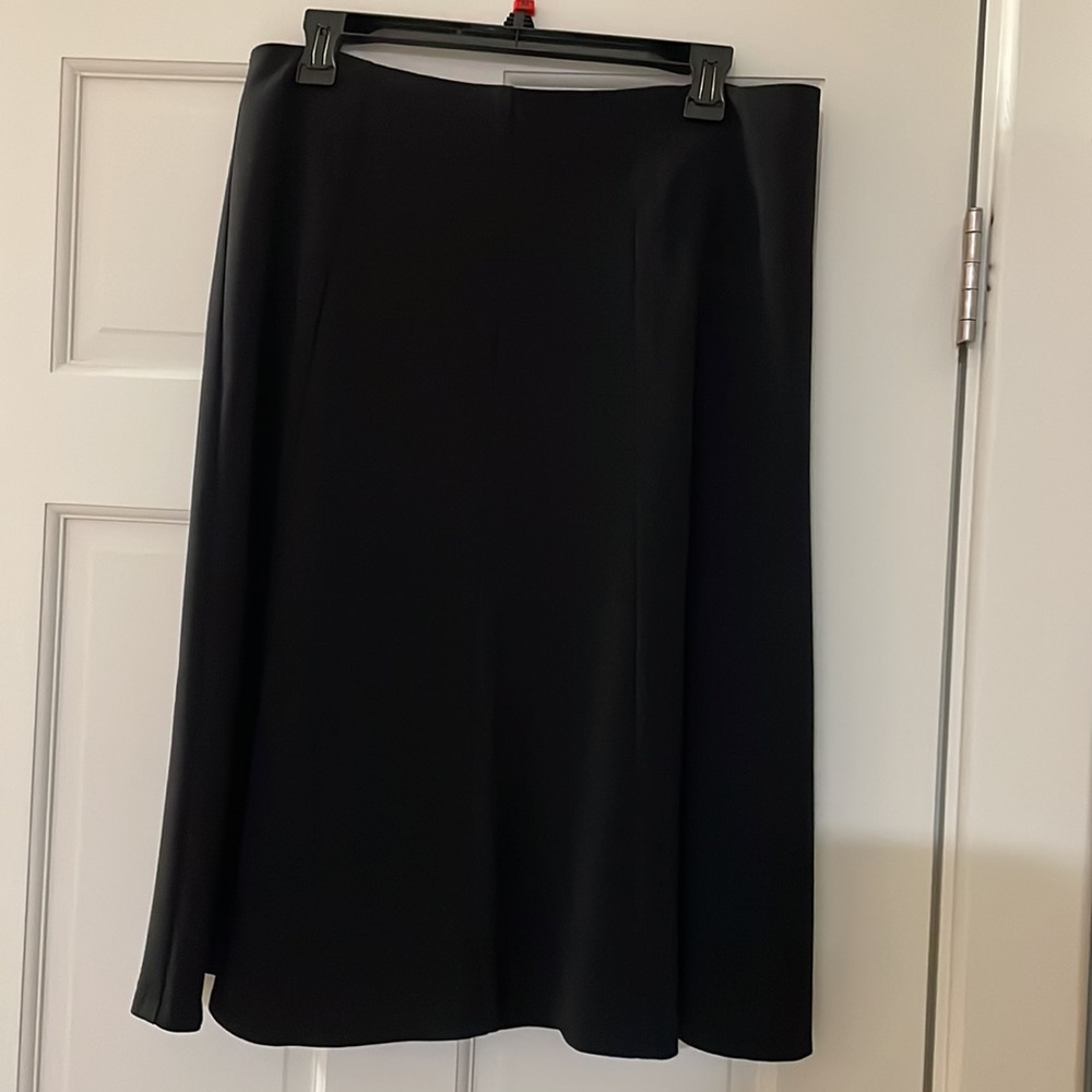 Black flare skirt